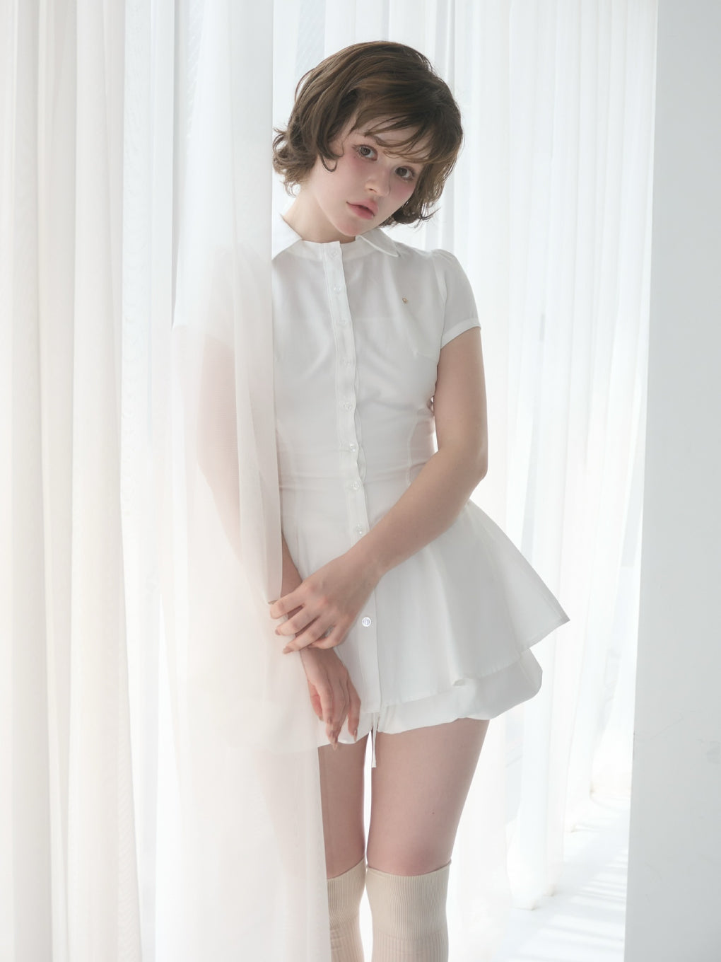 Dorothy flare blouse set up