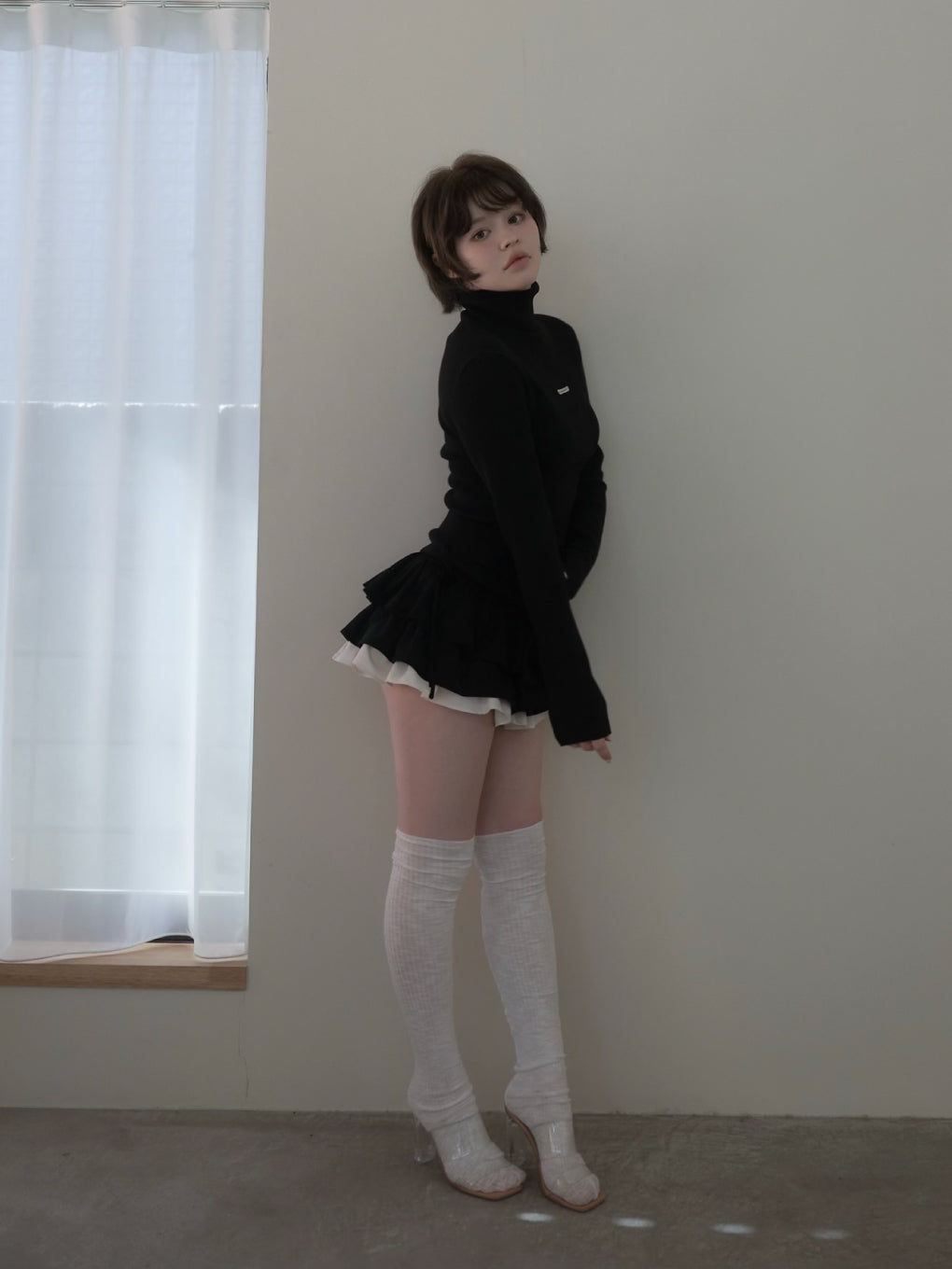 トップス andmary Mary turtle knit tops ANDMARY】Mary turtle knit tops