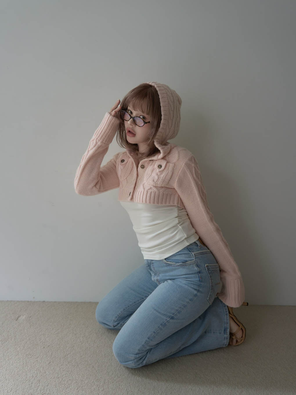 Heart stitch denim