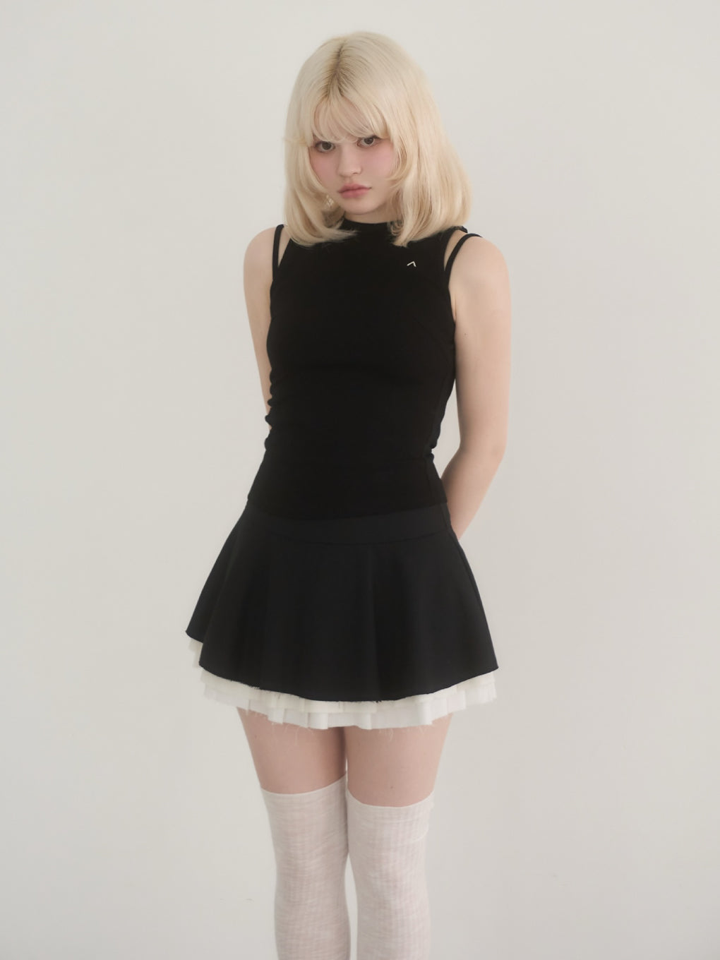 ANDMARY】Chuchu flare mini skirt