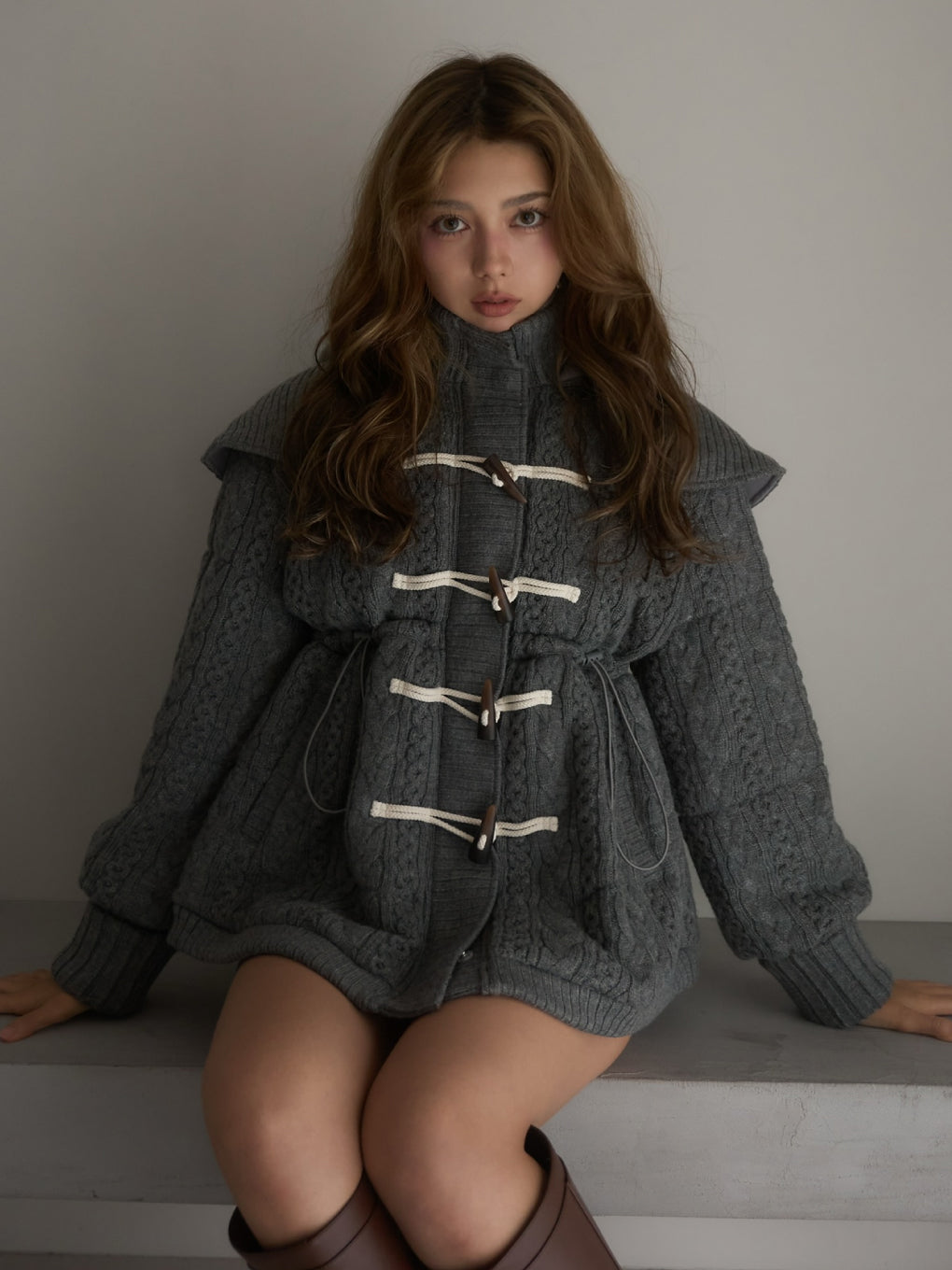 Mary quilting knit jacket