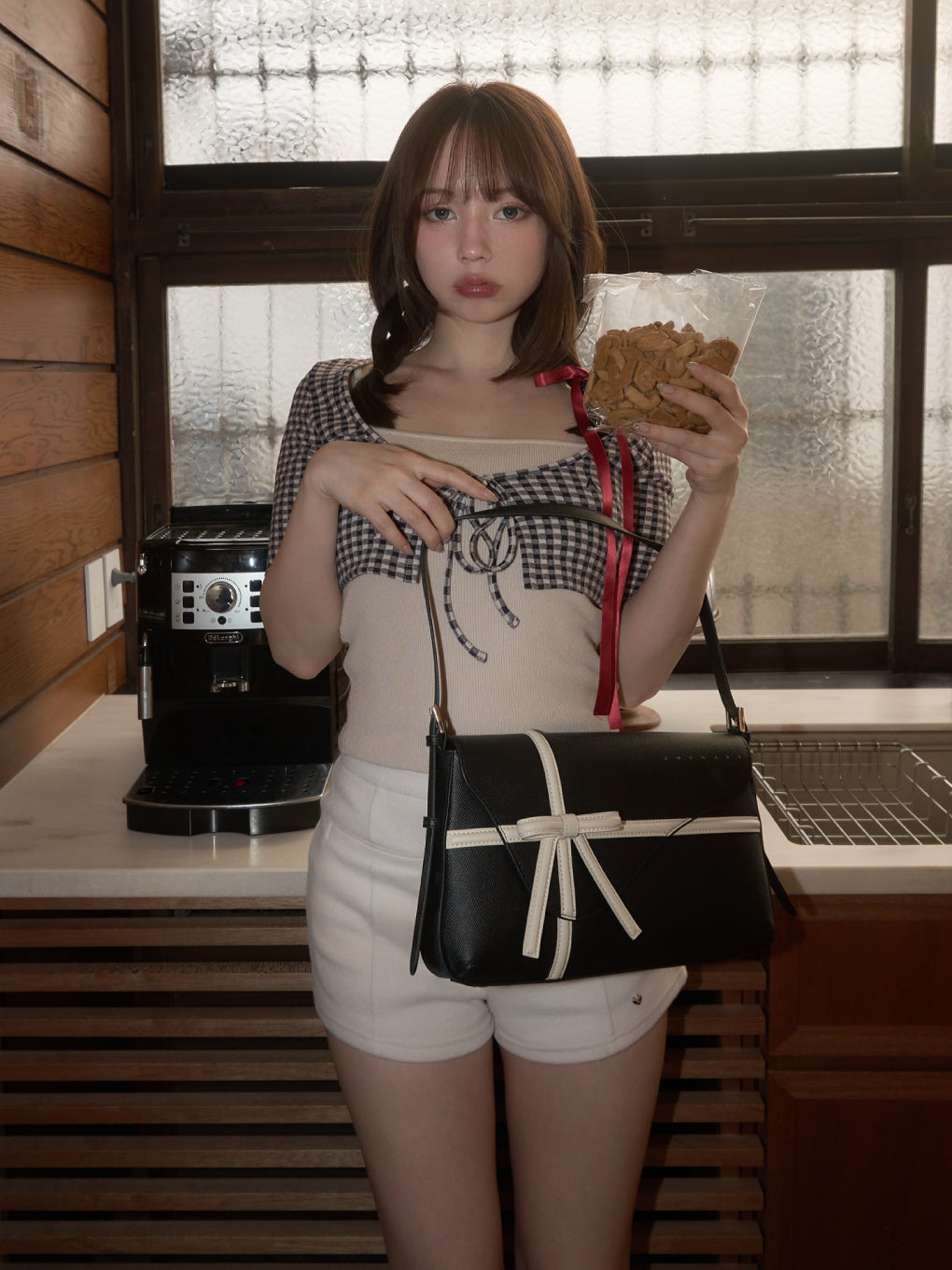 Ava gingham check tops