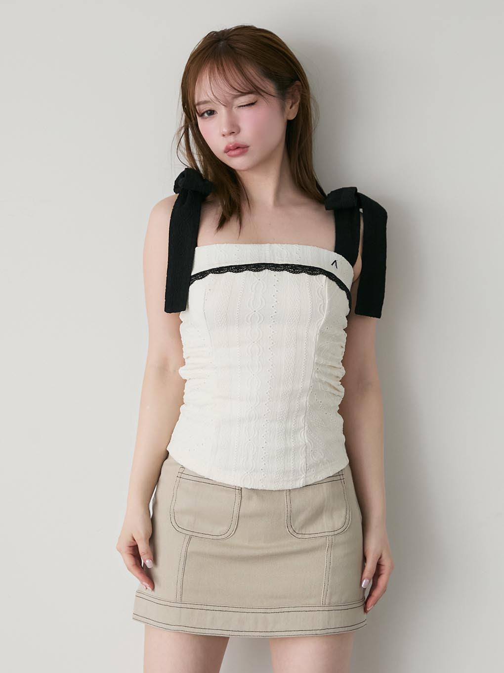 Samantha ribbon tops