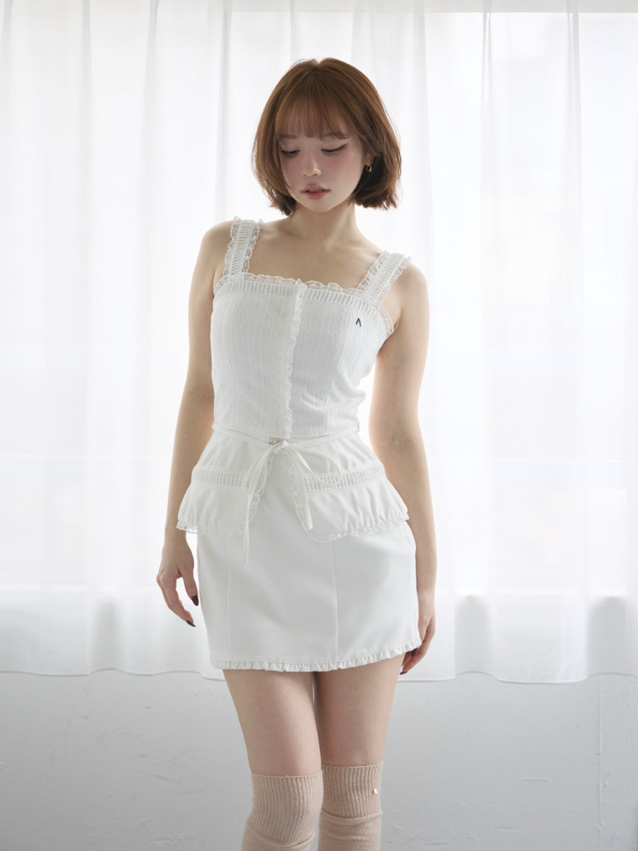 ANDMARY】Katie lace frill set up
