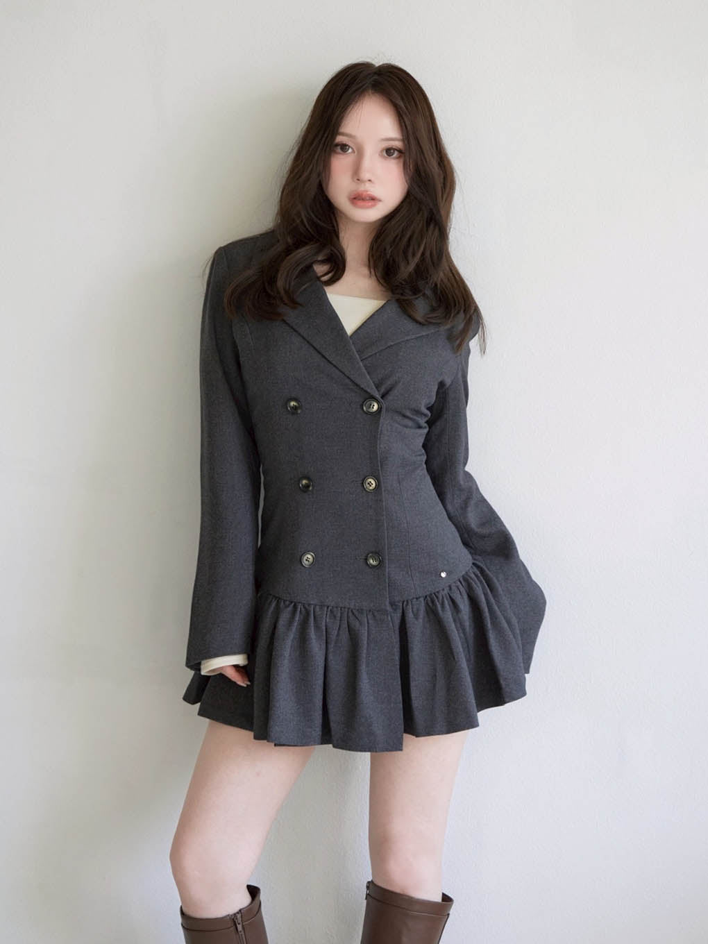 Donna gather mini dress