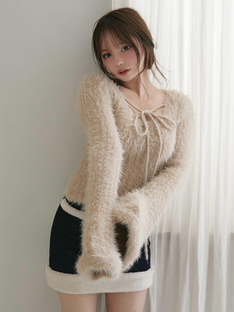 ANDMARY】Abbie fur tops 
