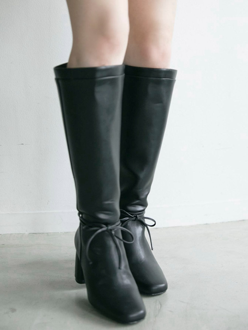 Elina ribbon long boots