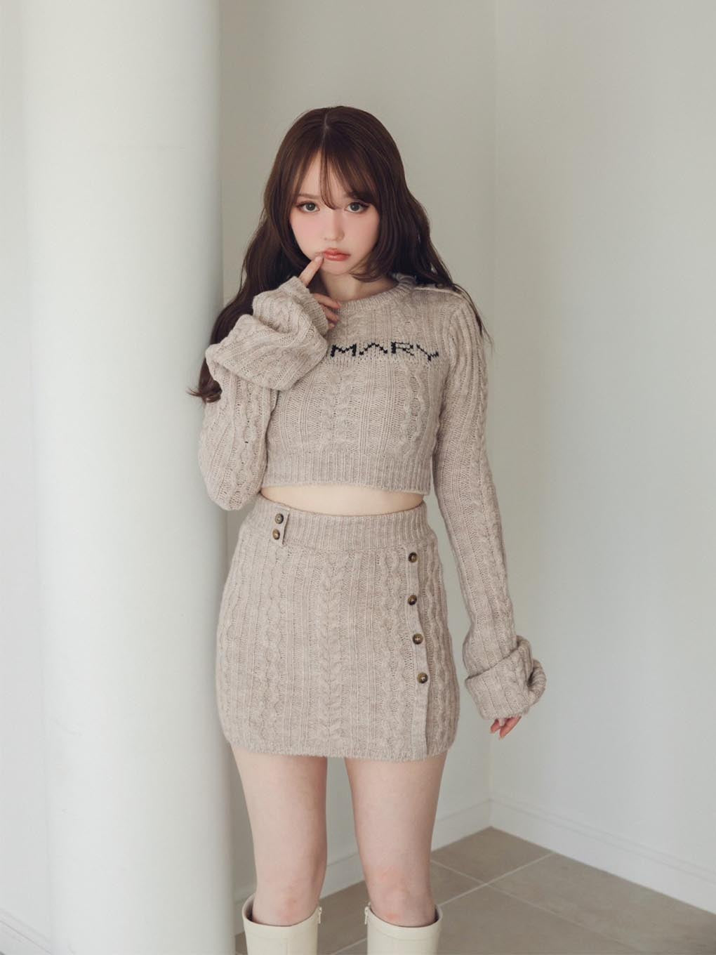 【ANDMARY】Marie knit set up