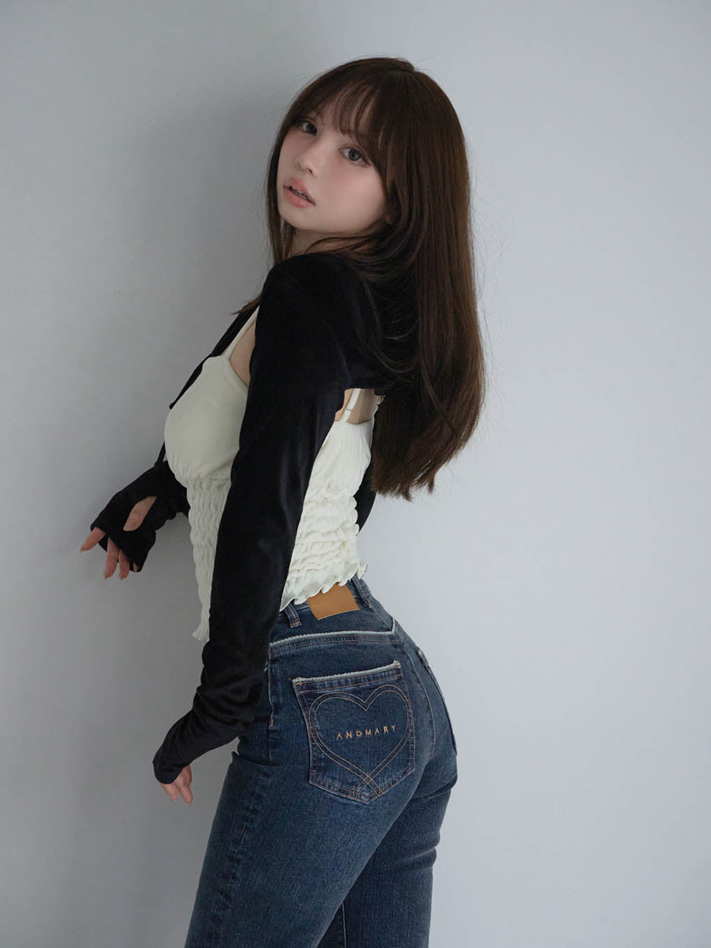 Mei shirring tops