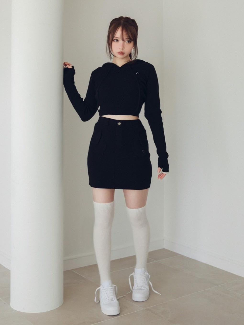 ANDMARY】Heart point knit skirt