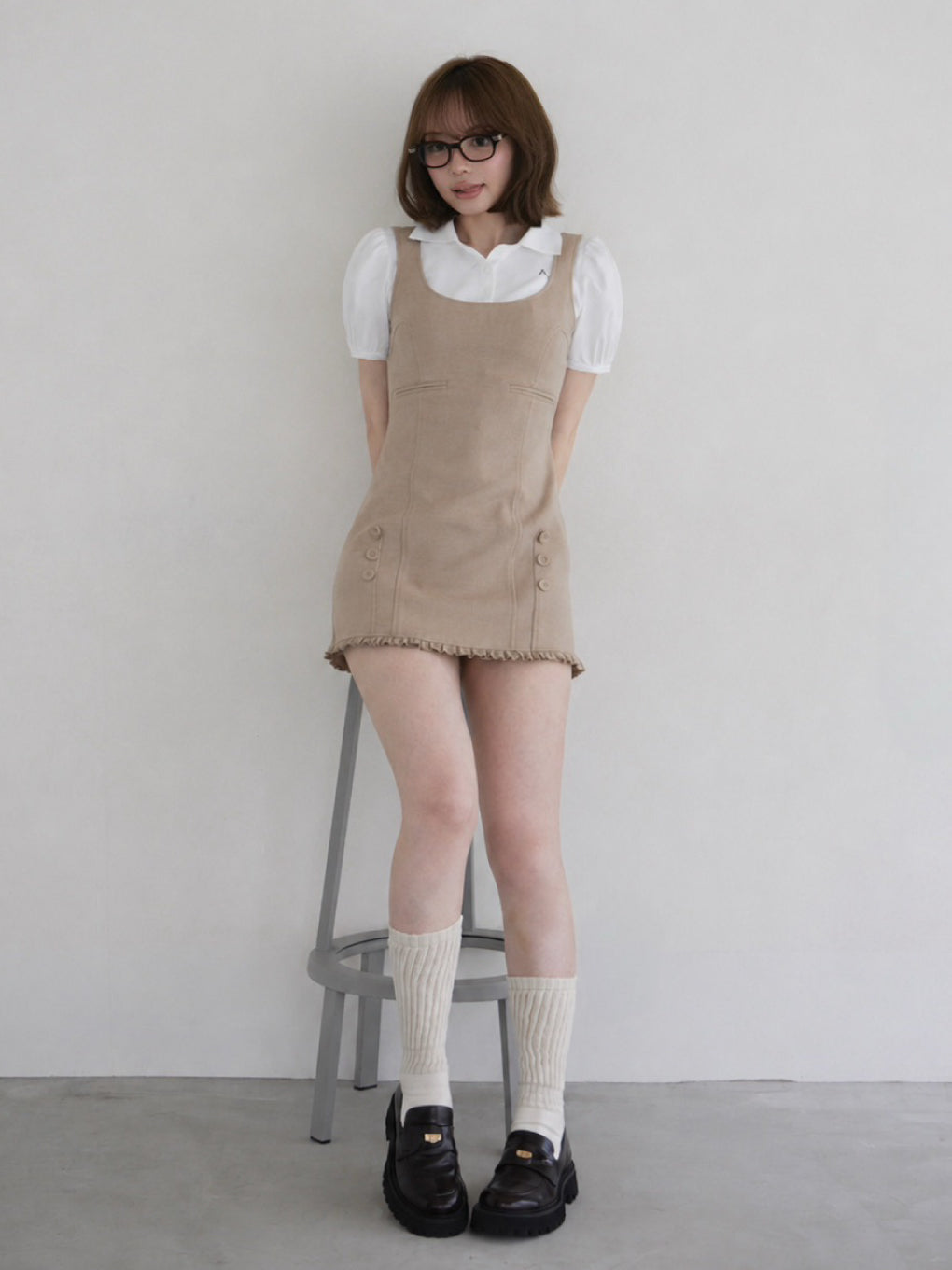 ANDMARY】Sara shirts set mini dress