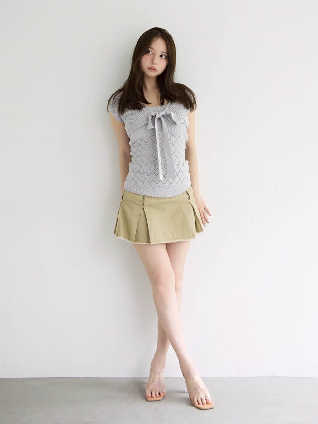 アンドマリースカート ANDMARY】Heart hip denim skirt