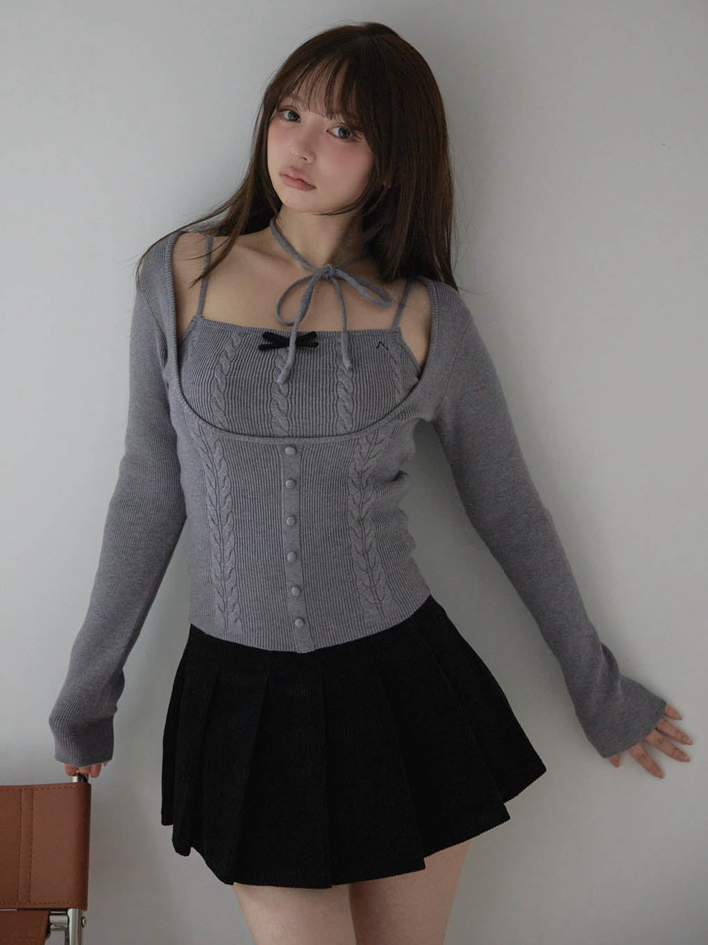 Amanda pleats skirt