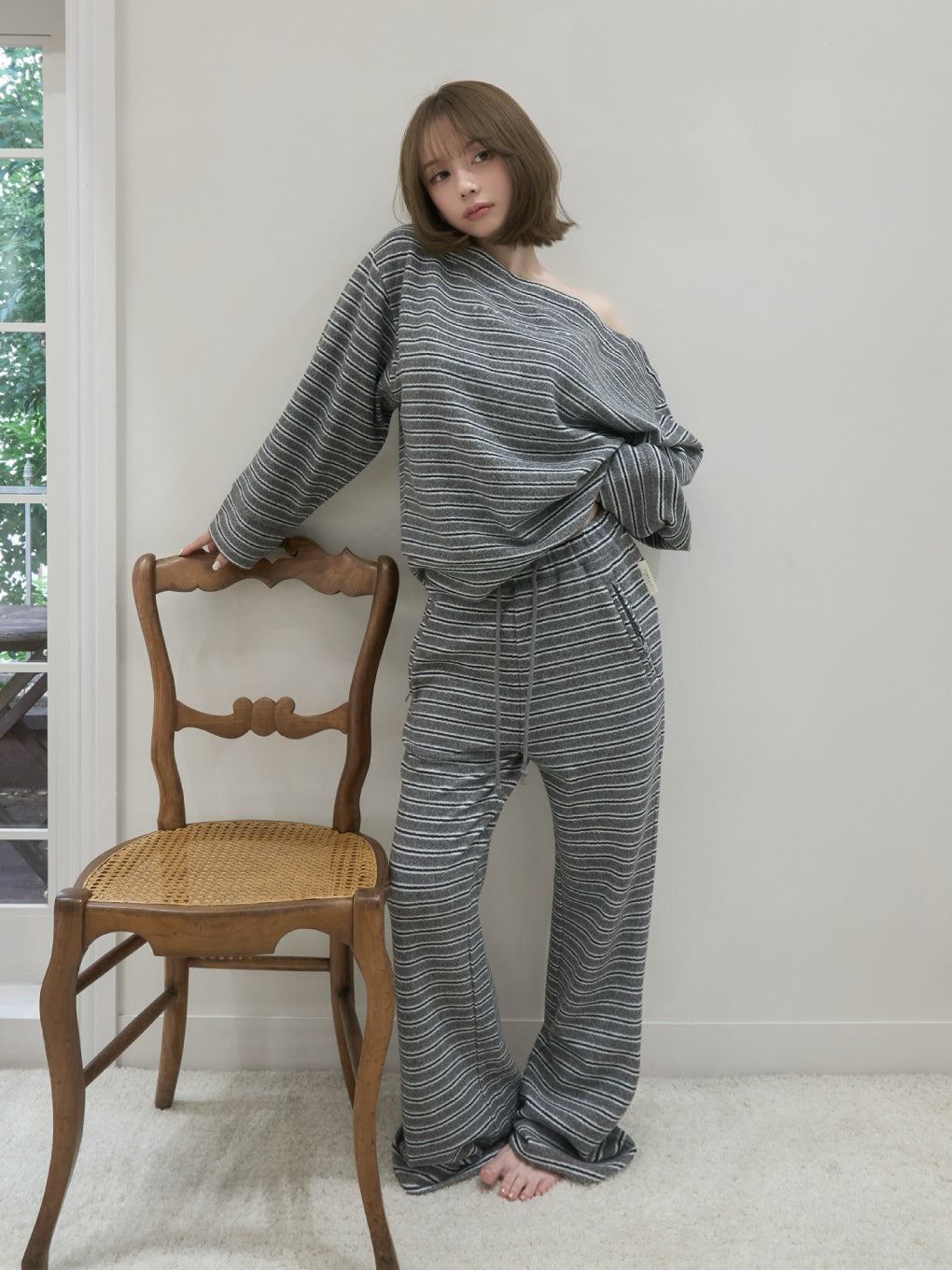 bebe noelle border pants