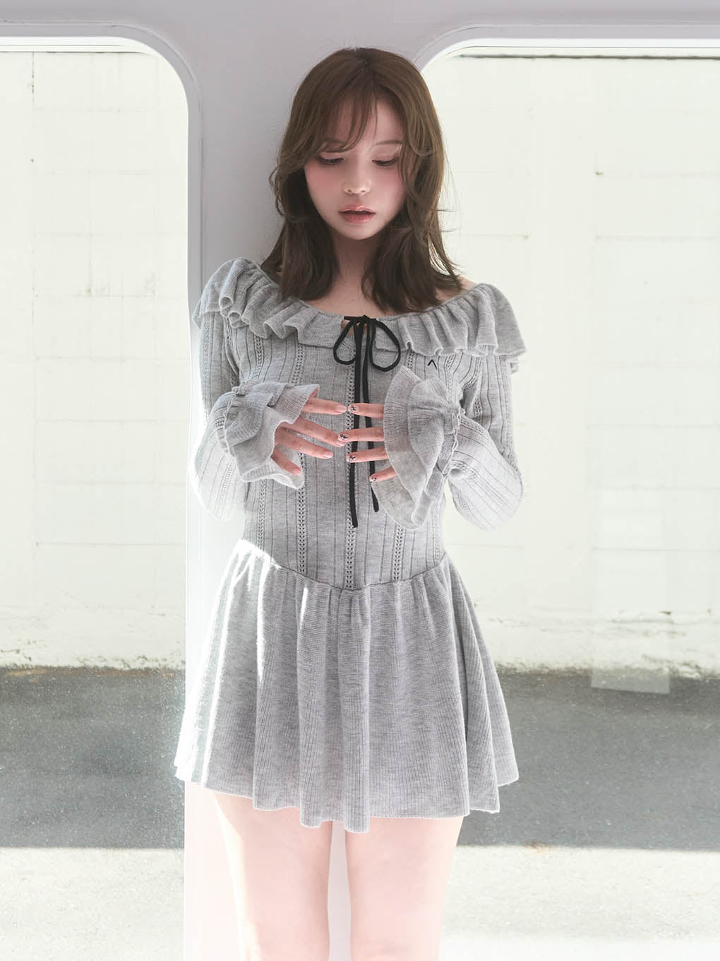 Hana knit mini dress