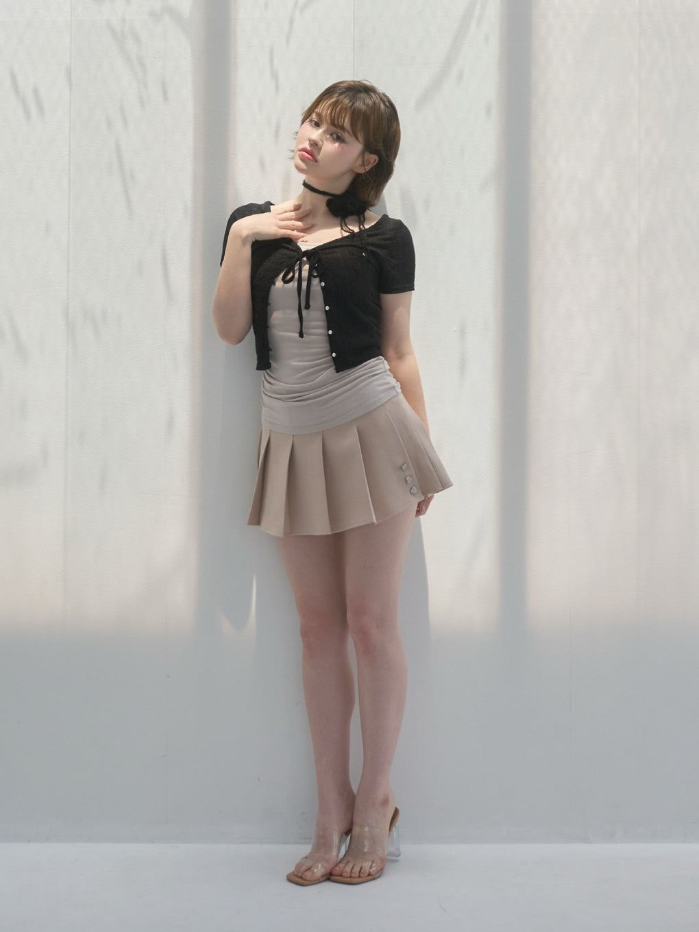 Fleur choker layered tops