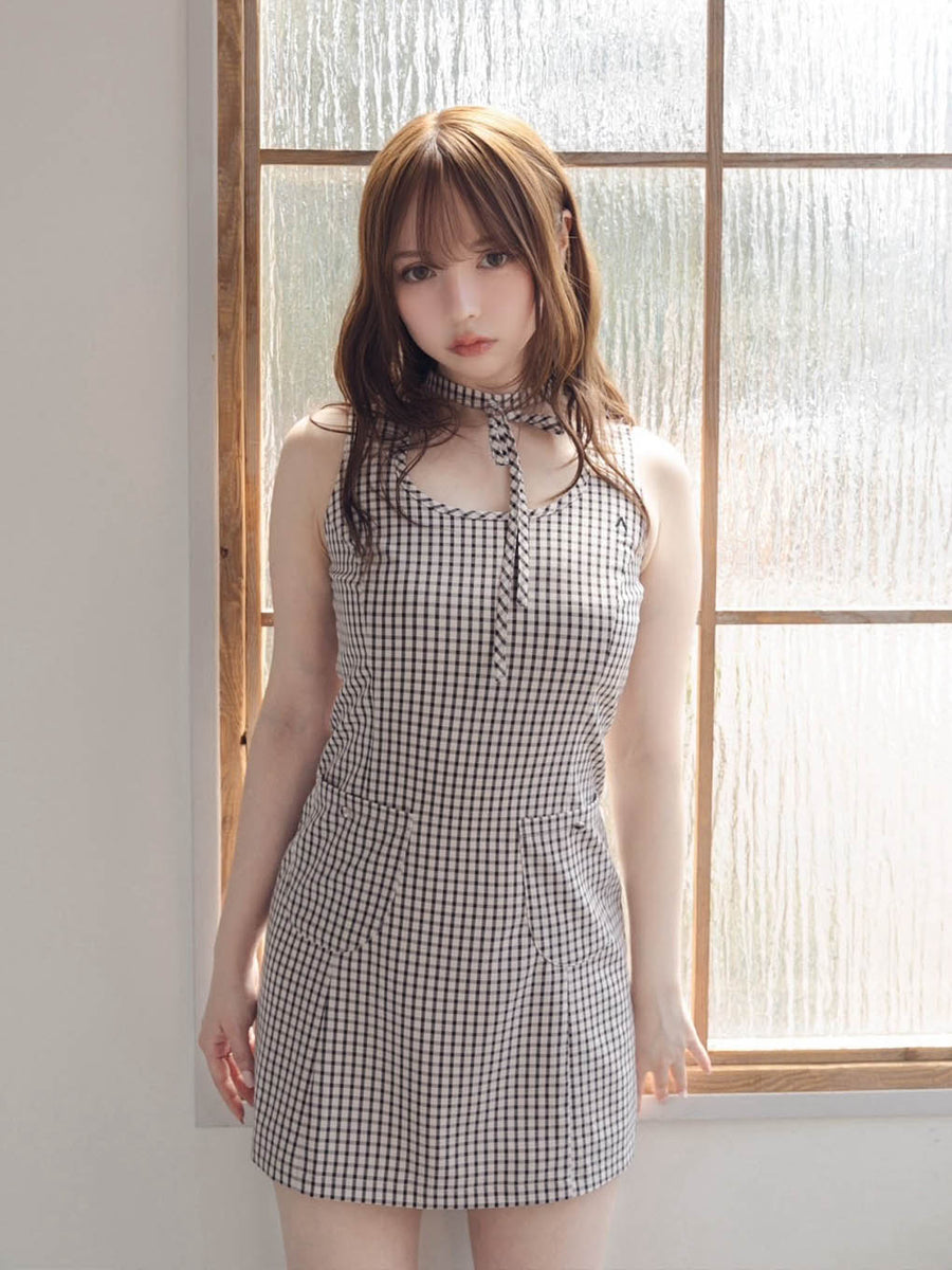 ANDMARY】Natalie check mini dress 