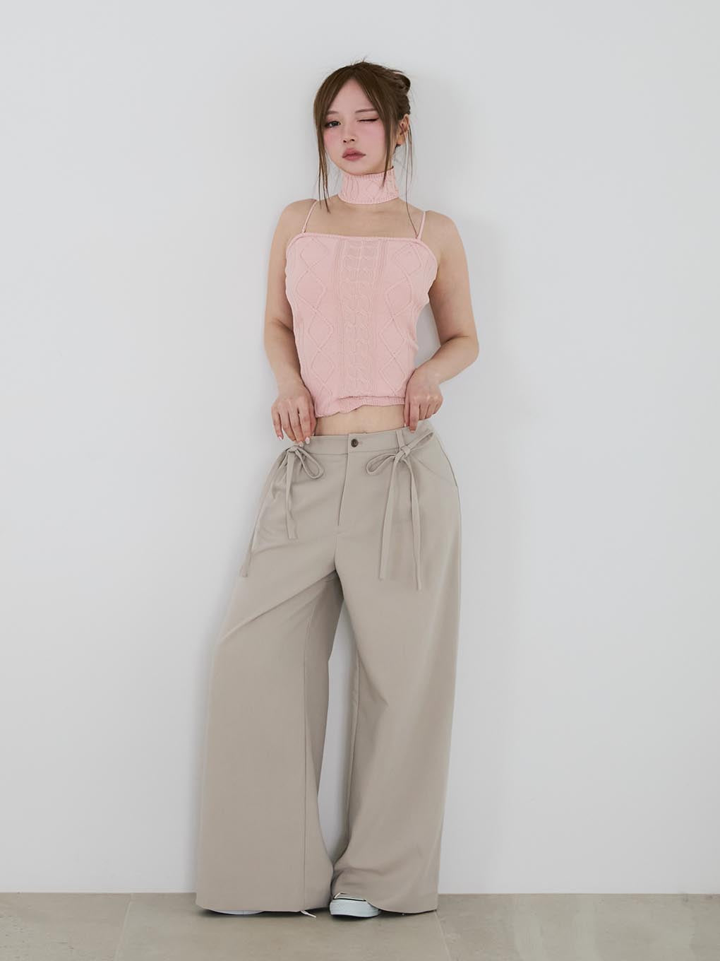 Loose ribbon slacks