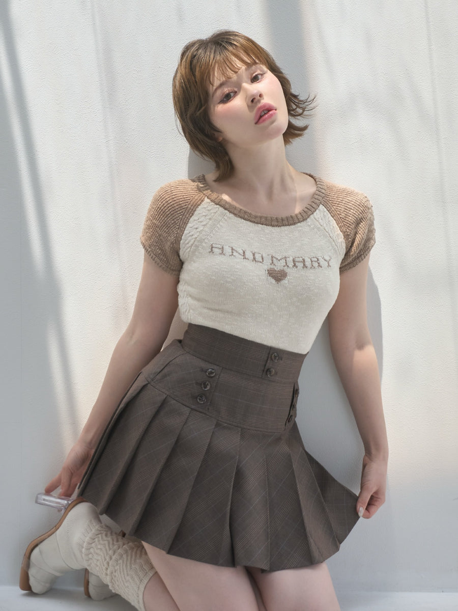 ANDMARY】Mary logo raglan tops