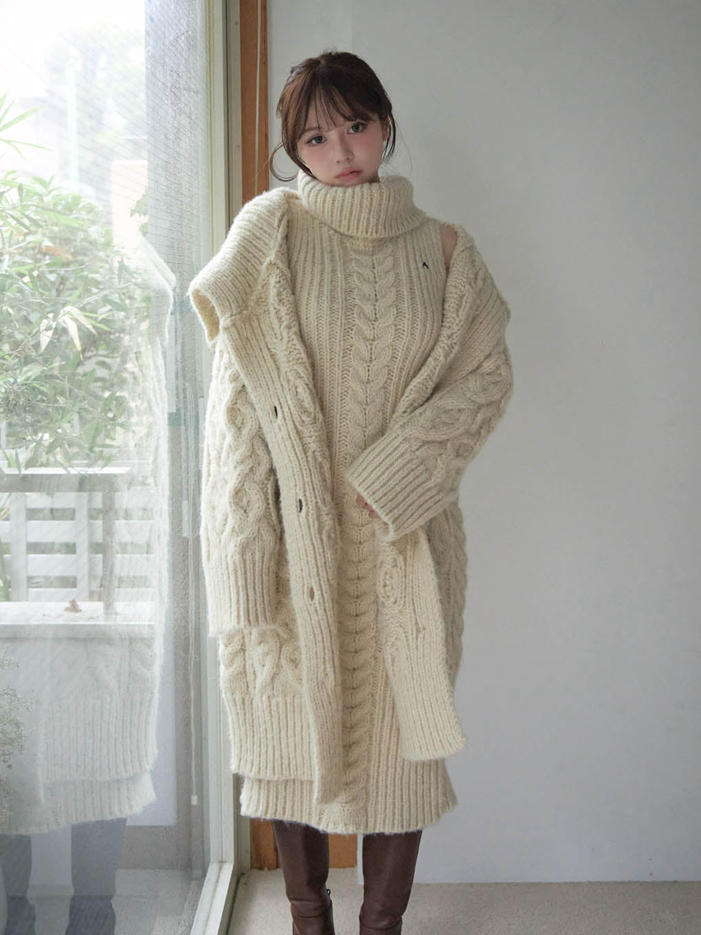 Jose knit cardigan set dress