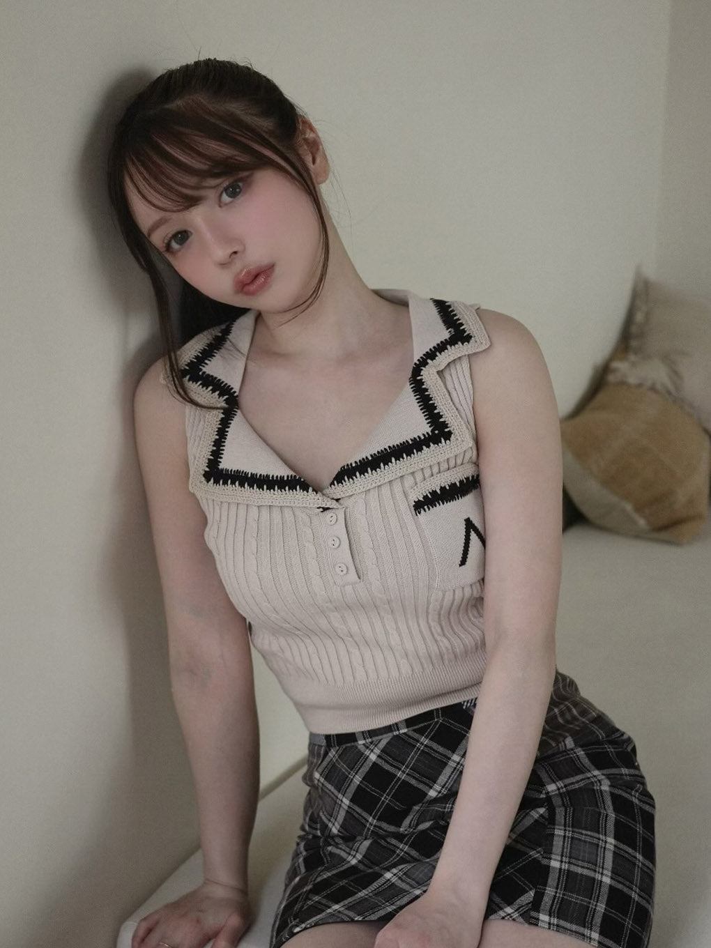 ANDMARY】Mila ribbon knit tops