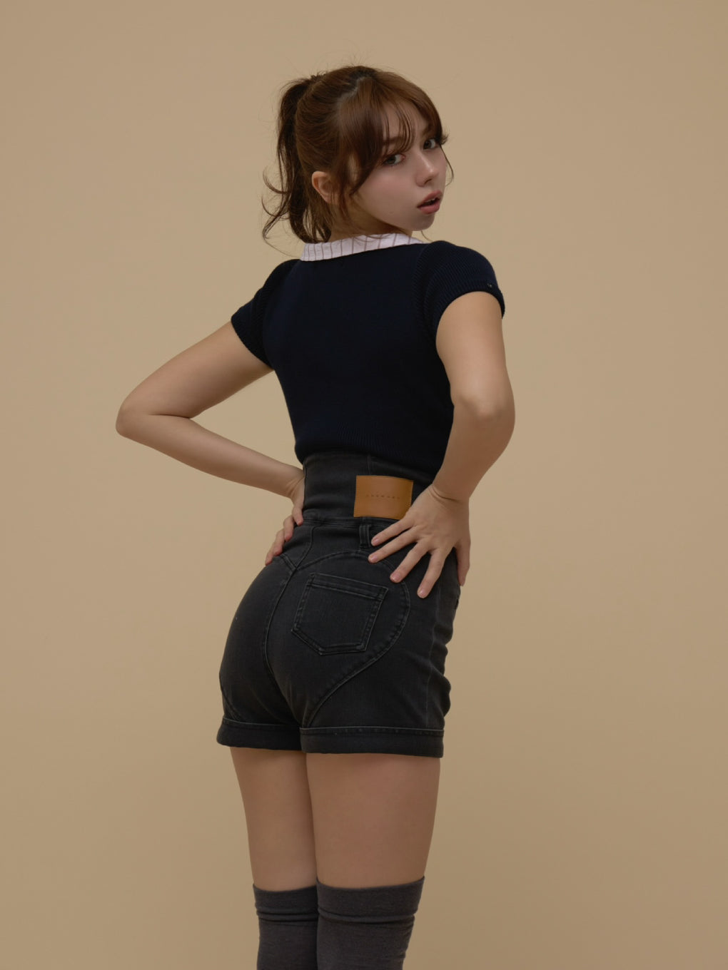 Doll heart hip pants
