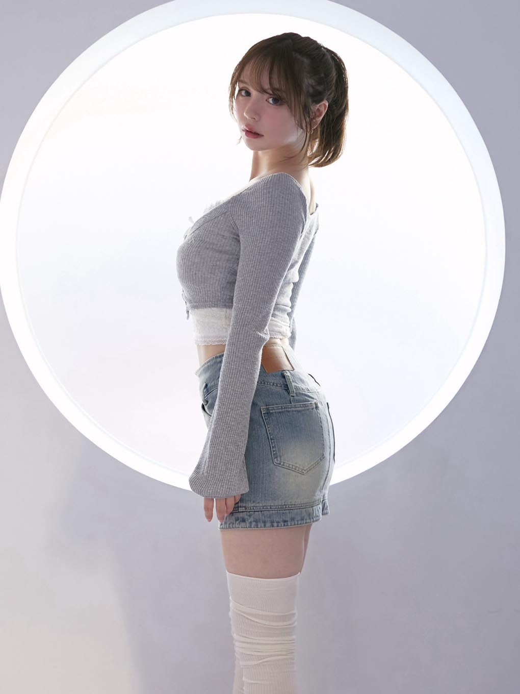 Jenny denim mini skirt