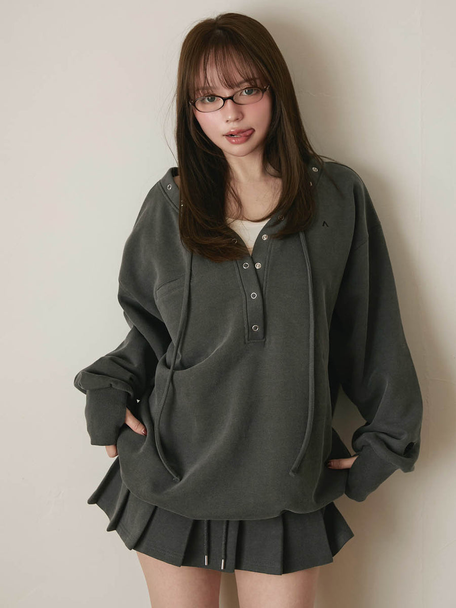 andmary Dany ribbon knit set up gray M（andmary Dany ribbon knit 