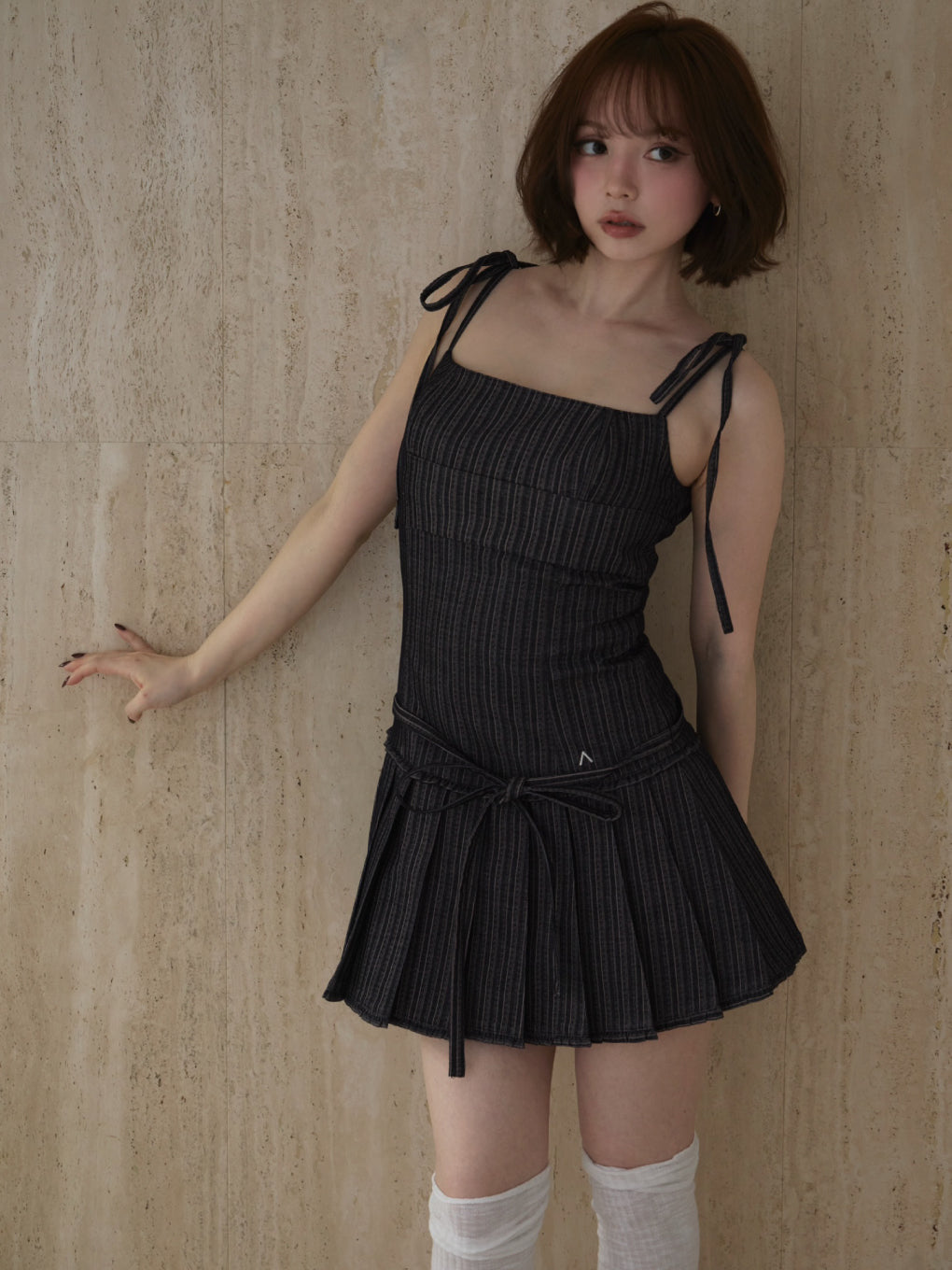 Beckey stripe mini dress