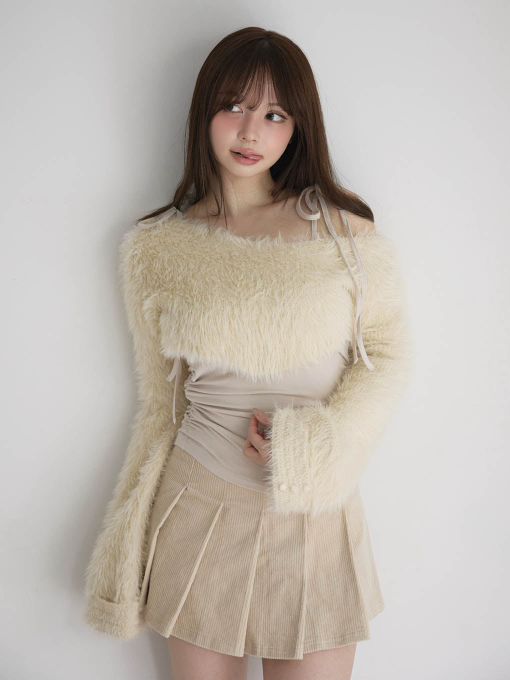 Aniya fluffy knit set