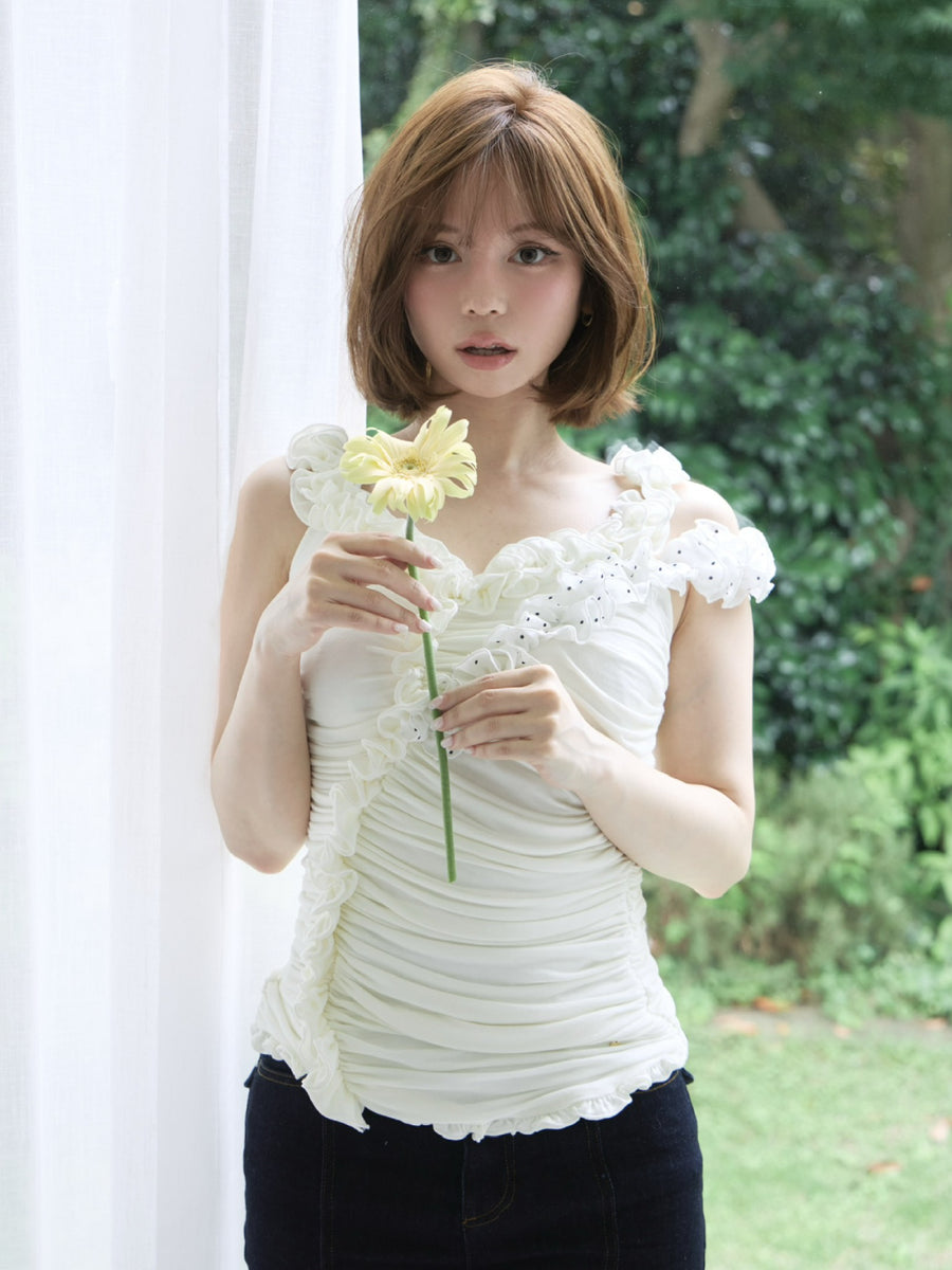 ANDMARY】Cherie ruffle tops