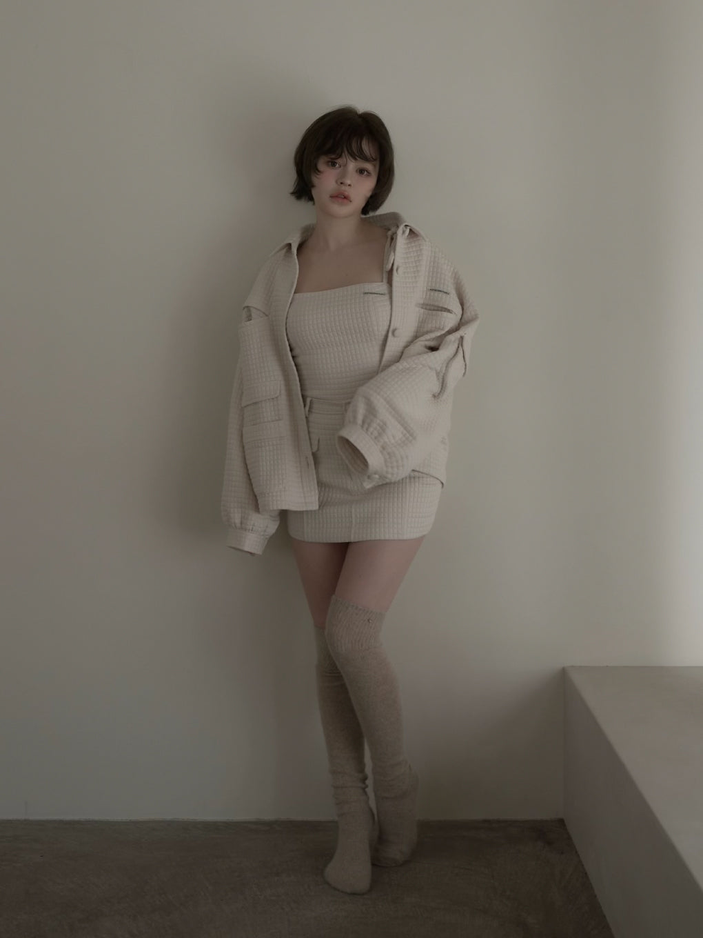 ANDMARY】Ivy loose jacket set