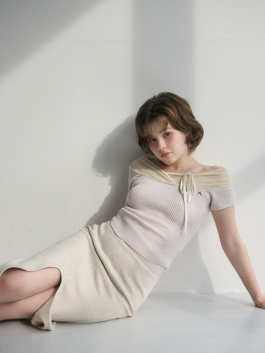 Annie tulle offshoulder tops