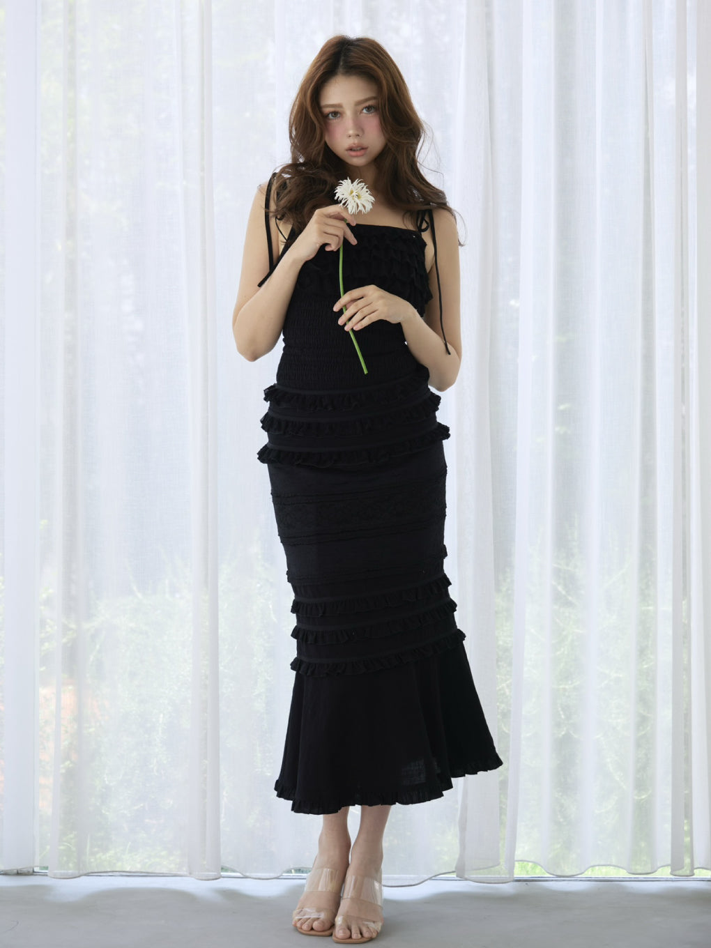 Orla frill long dress