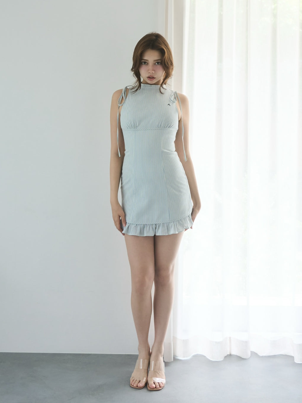 Ann stripe mini dress