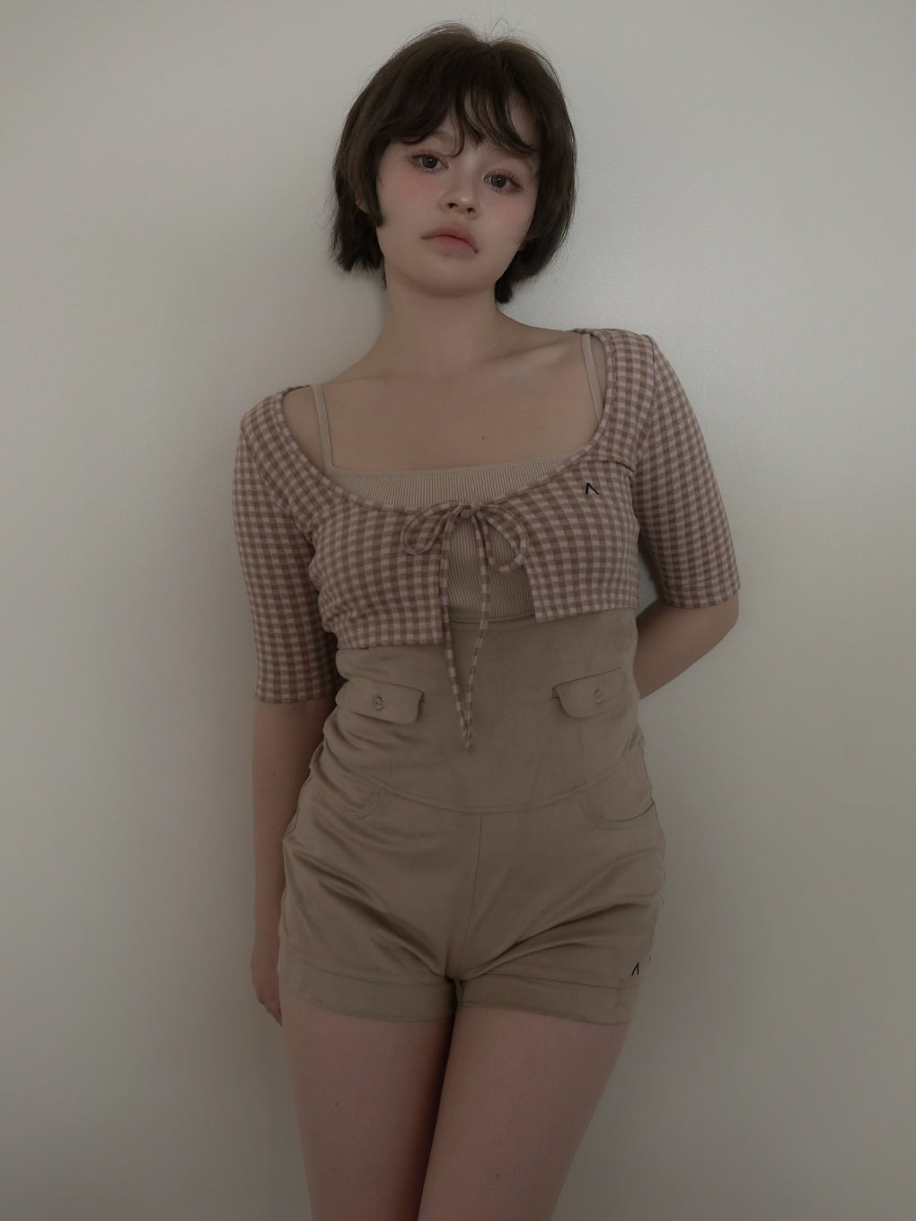 Ava gingham check tops