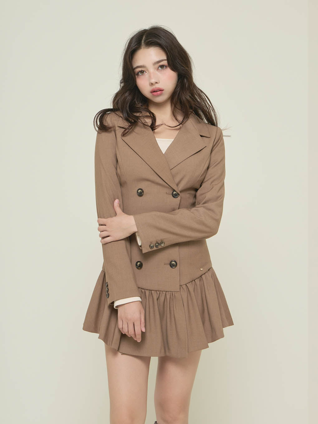 Donna gather mini dress