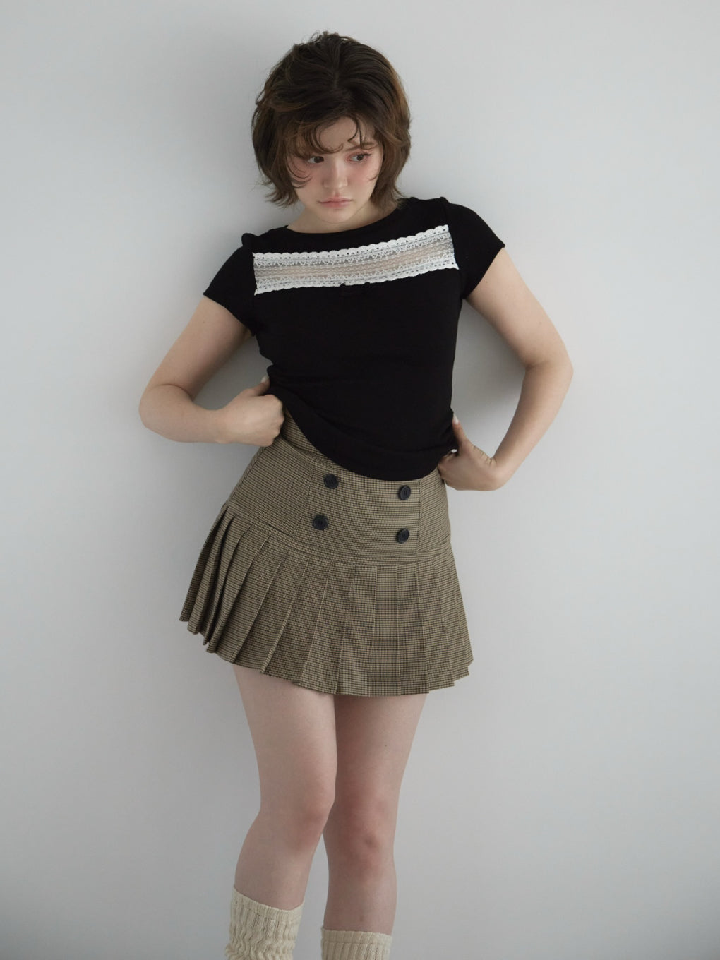 Mabel pleats skirt