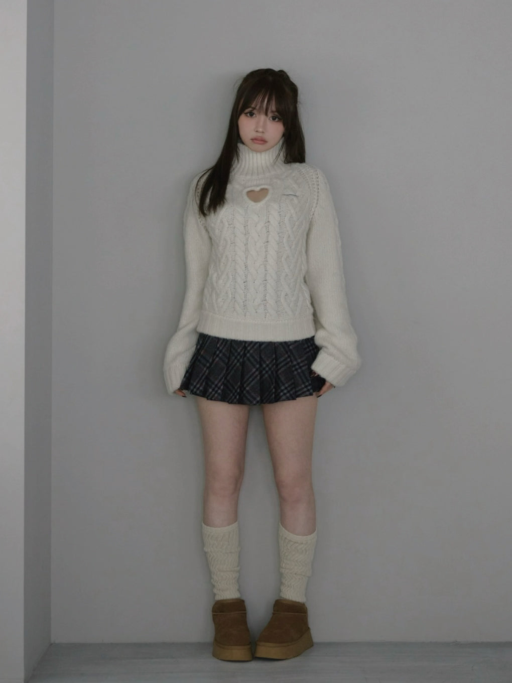 Mary heart knit tops