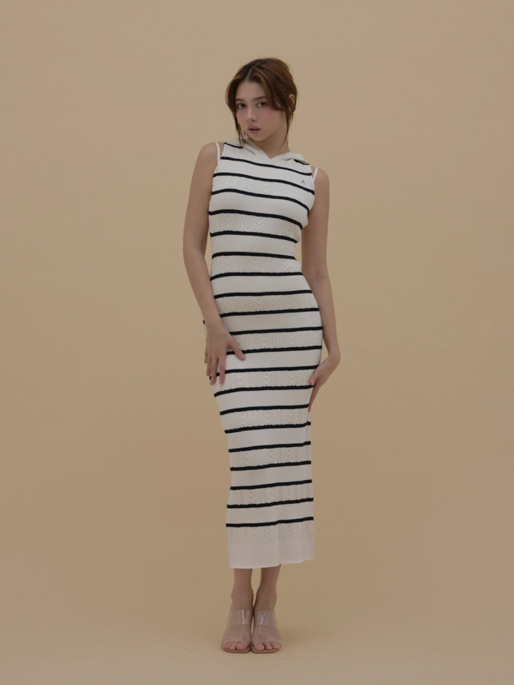 ルームウェア・パジャマ andmary Connie long dress pink beige ANDMARY】Connie long dress