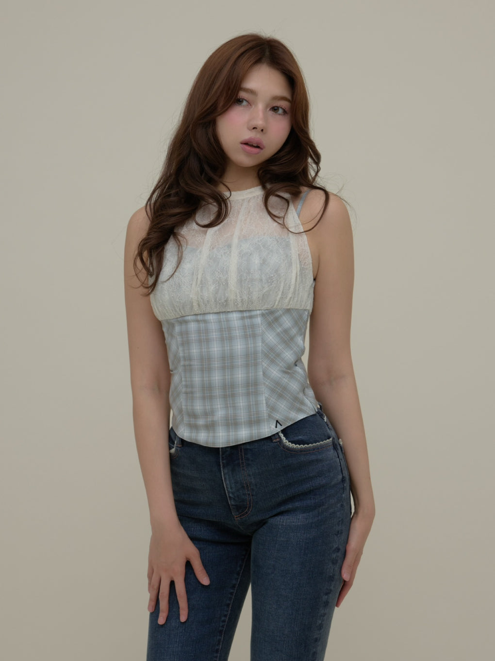 Ami check tops