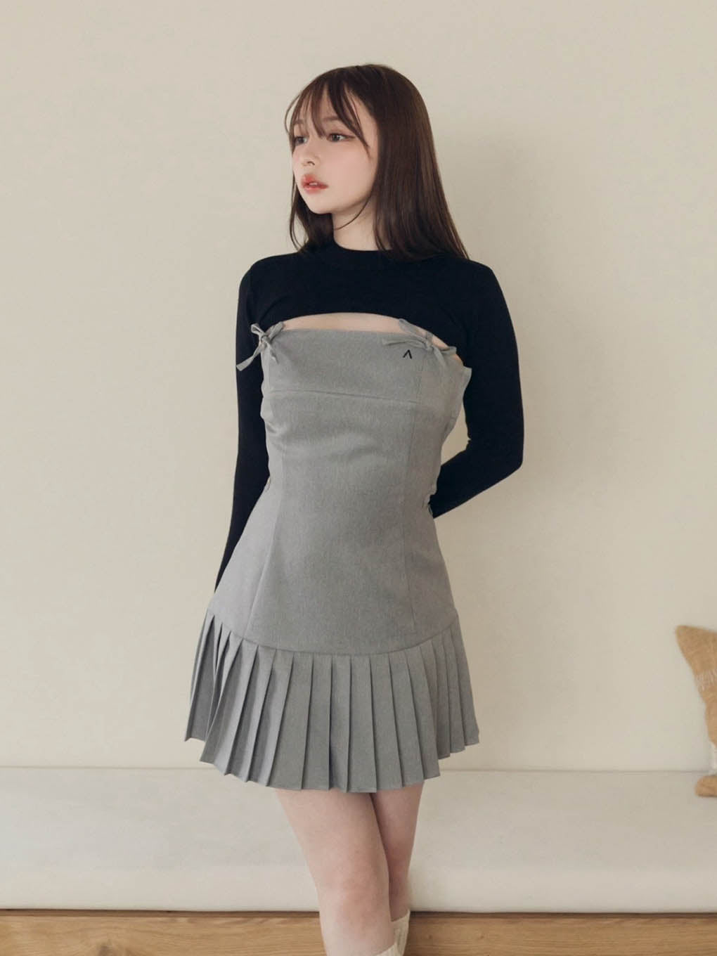 ANDMARY】Karen knit set mini dress