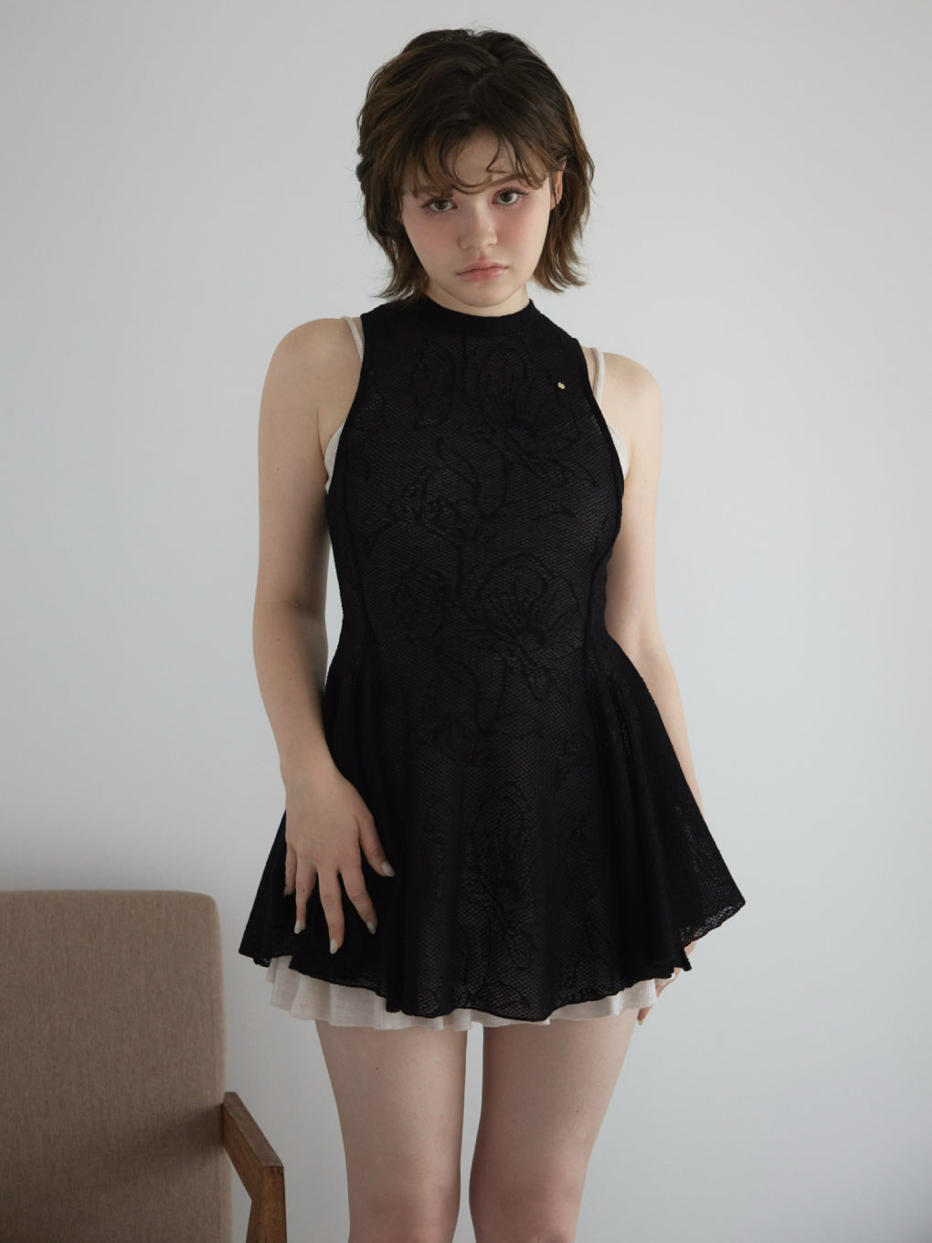 Lotta frill layerd mini dress