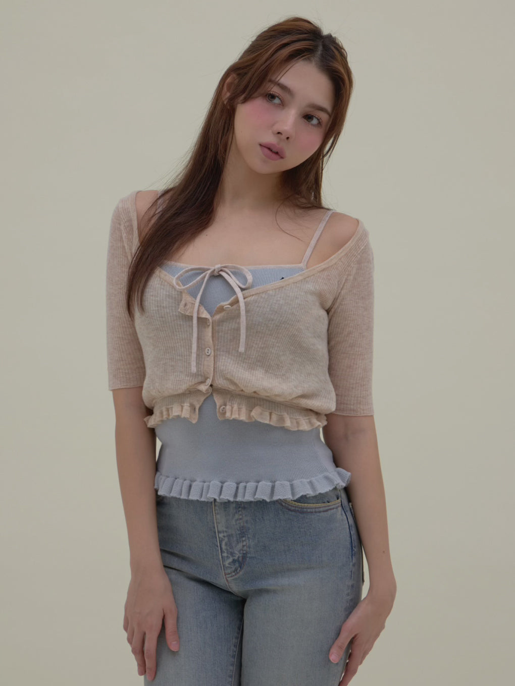 Cameron knit set tops