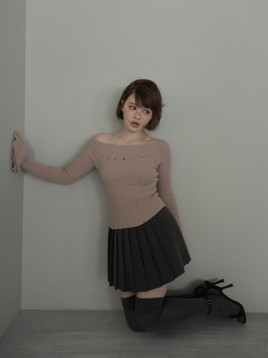 ANDMARY】Flora knit tops