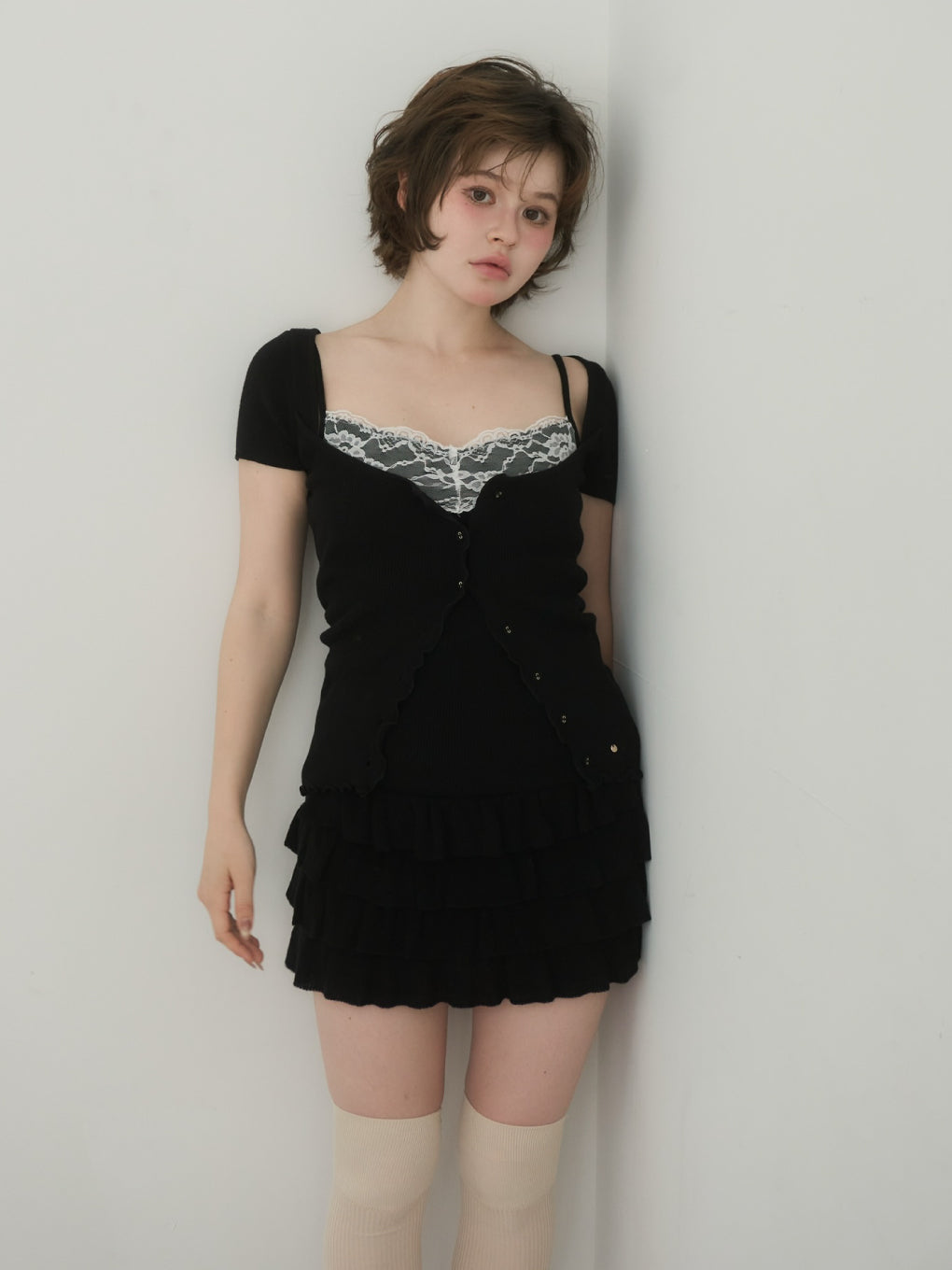 Wendy lace knit set up