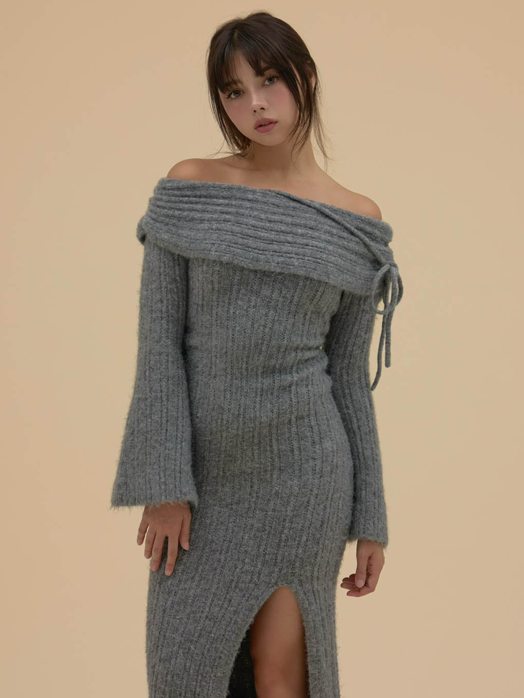 Yvie offshoulder knit dress