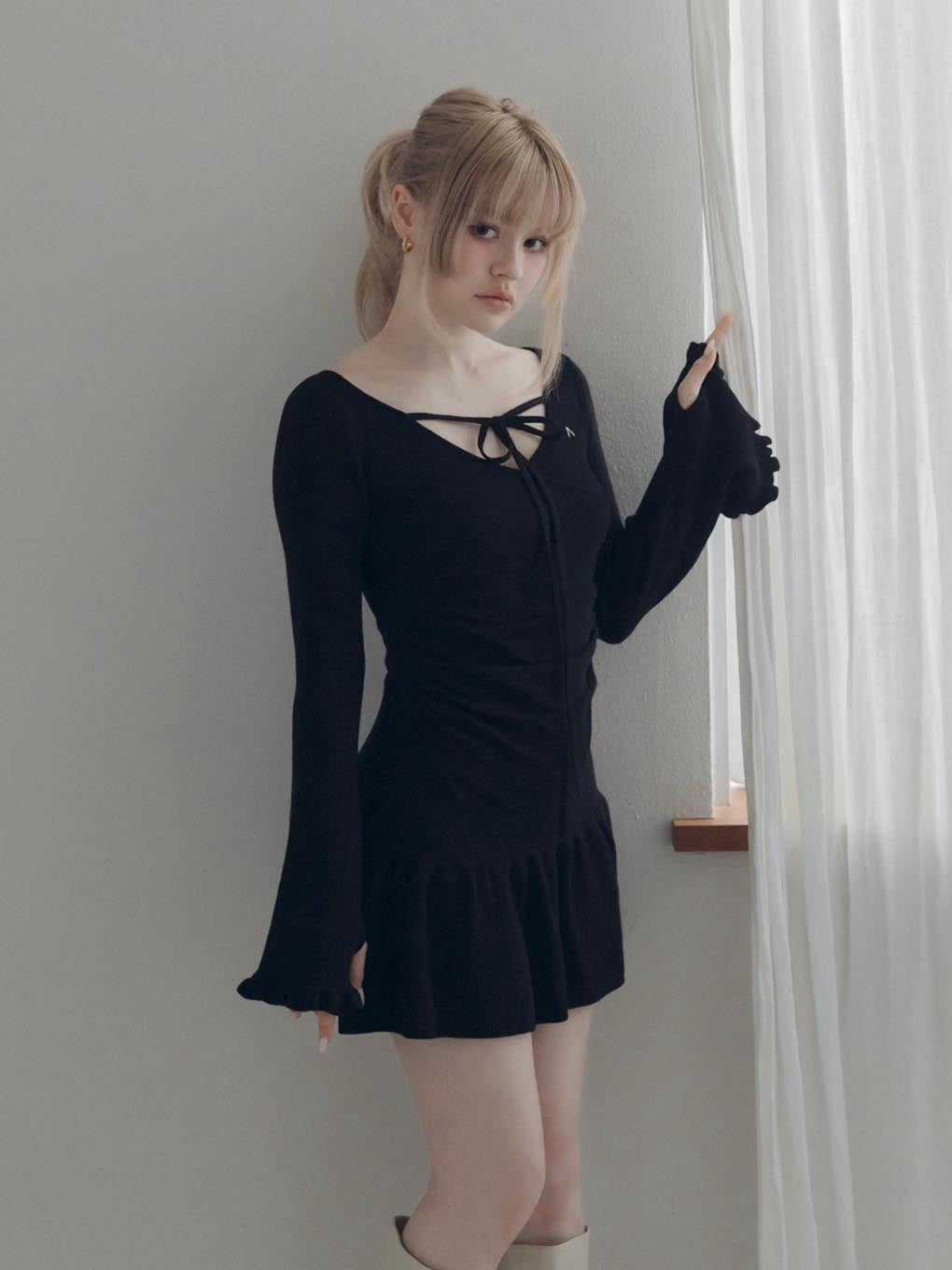 Fleur knit mini dress