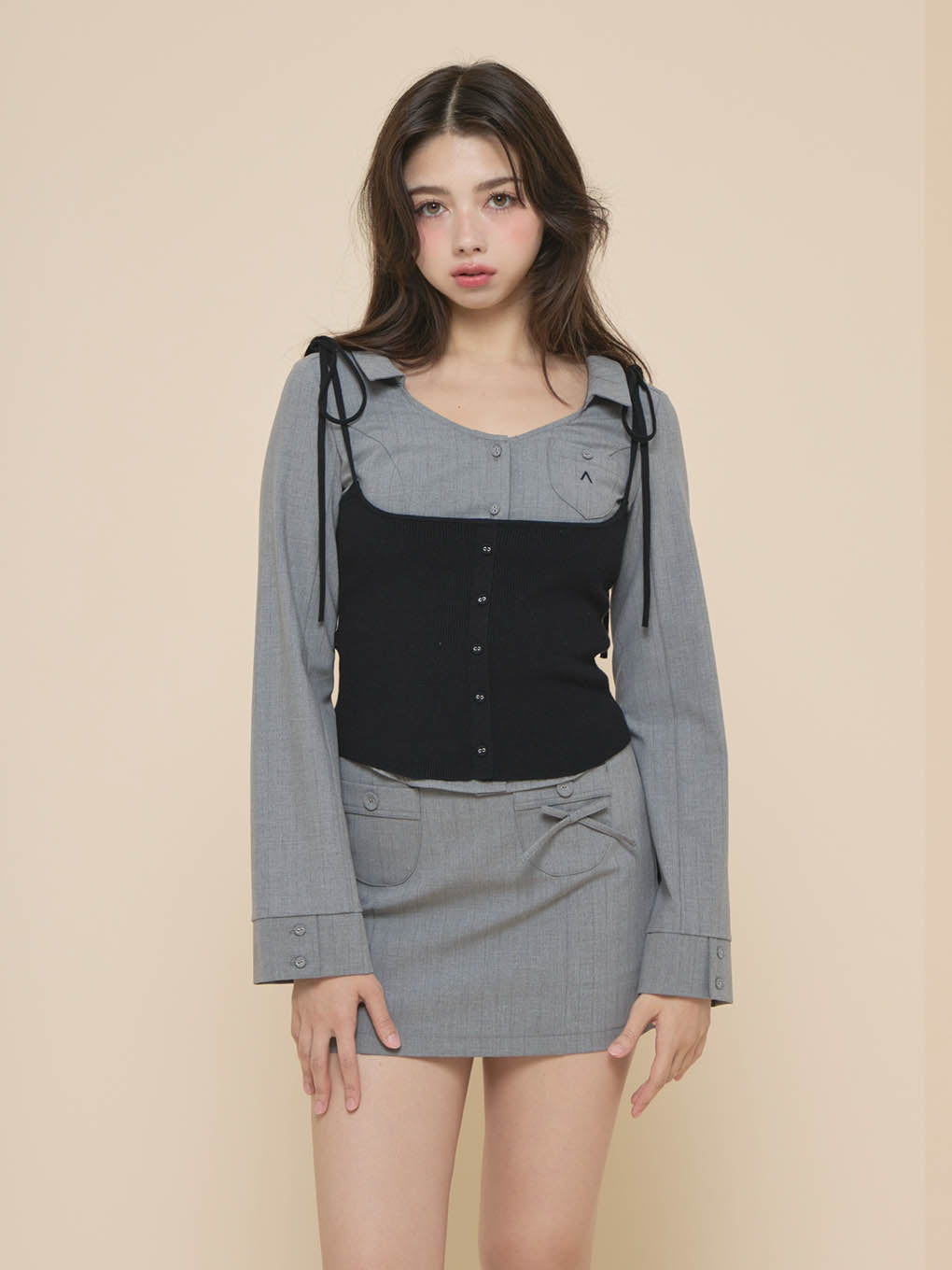 Maya blouse knit set up