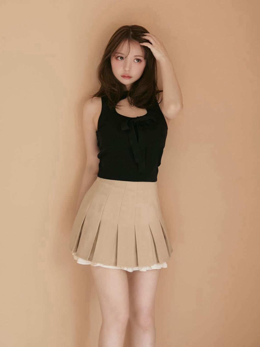 Fiola chiffon mini skirt